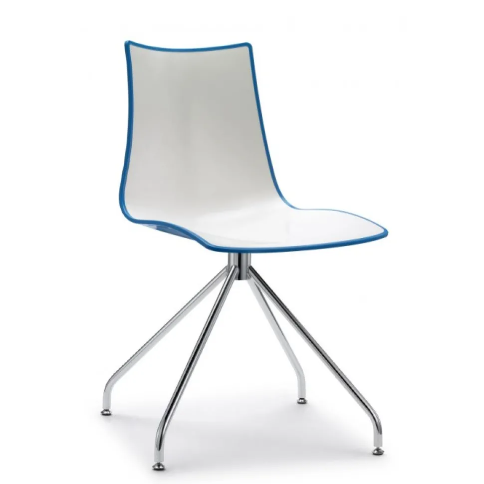 Sedia Zebra Di Scab, La Versione Con Telaio Antracite E Testata E Certificata Da Catas Per L'Uso Outdoor.