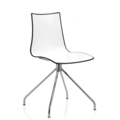 Sedia Zebra Di Scab, La Versione Con Telaio Antracite E Testata E Certificata Da Catas Per L'Uso Outdoor.