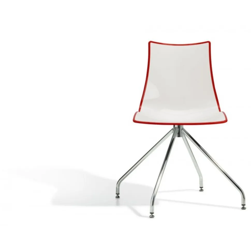 Sedia Zebra Di Scab, La Versione Con Telaio Antracite E Testata E Certificata Da Catas Per L'Uso Outdoor.