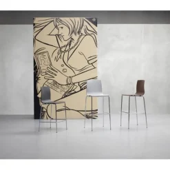 Seduta In Tecnopolimero (Anche Ignifuga), Struttura In Acciaio Verniciato (Per Outdoor) O Cromato (Per Indoor).