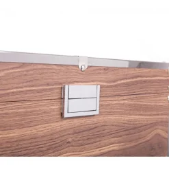 Set3 Bauli Elegance Marrone Struttura In Mdf Impiallacciato Legno