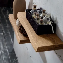 Set Mensole Con Elementi Pensili A Giorno, Adatto Per Ingressi O Esposizione, Disponibile Anche Con Art 622