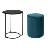 Set2 Tavolino-Pouf Annika Blu Pavone