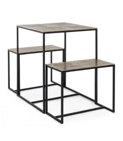 Set Tavolo + 2 Sgabelli Amira Oro