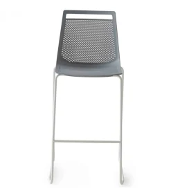 Sgabello Akami St Con Struttura A Slitta In Metallo.