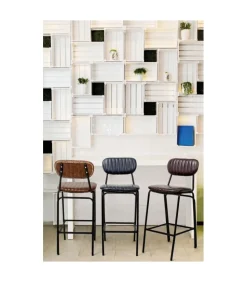 Sgabello Bar Debbie Arancio Sc Vintage