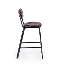 Sgabello Bar Debbie Bordeaux Vintage