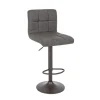 Sgabello Bar Greyson Grigio Scuro Vint