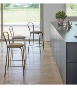 Sgabello Bogota Sg, 100% Made In Italy.