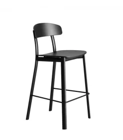 Sgabello Con Struttura In Acciaio Verniciato E Seduta In Polipropilene