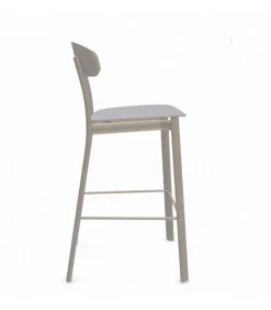 Sgabello Con Struttura In Acciaio Verniciato E Seduta In Polipropilene