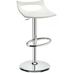 Sgabello Diavoletto, Progettato E Realizzato In Italia Da Scab. Scocca In Tecnopolimero, Telaio Cromato.