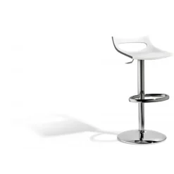 Sgabello Diavoletto, Progettato E Realizzato In Italia Da Scab. Scocca In Tecnopolimero, Telaio Cromato.