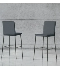 Sgabello Elena S, Imbottito E Rivestito.