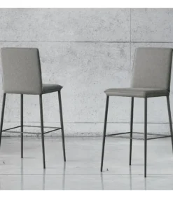 Sgabello Elena S, Imbottito E Rivestito.