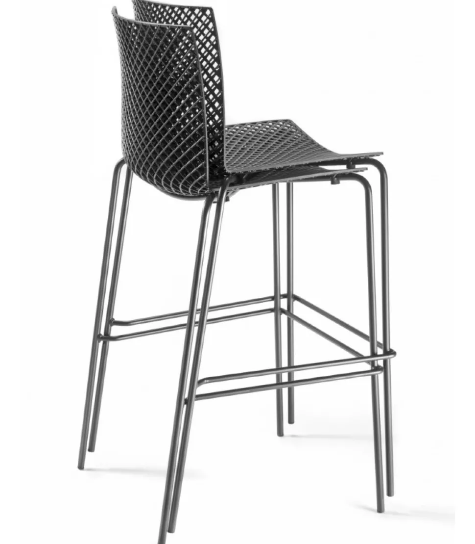 Sgabello Fuller Sto Impilabile Con Appoggiapiedi.