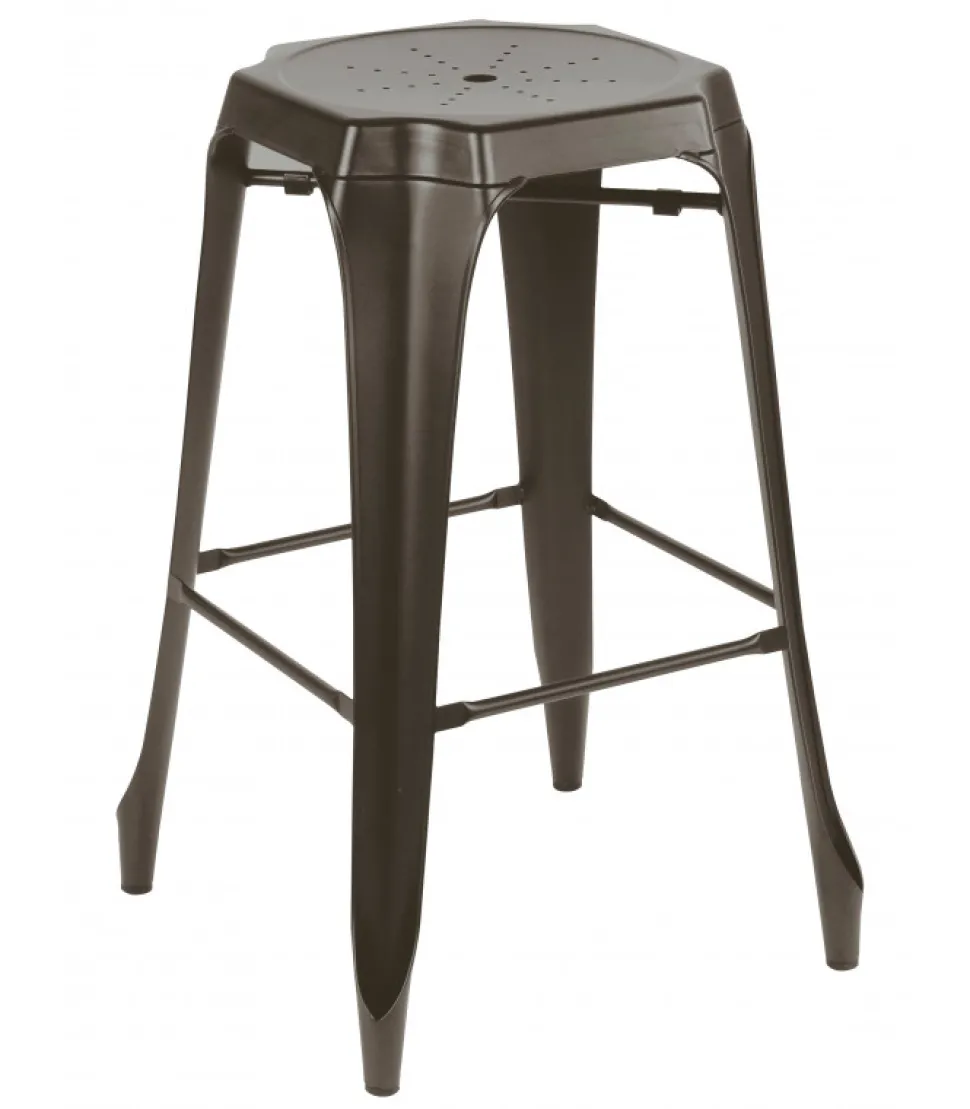 Sgabello Gordon In Metallo