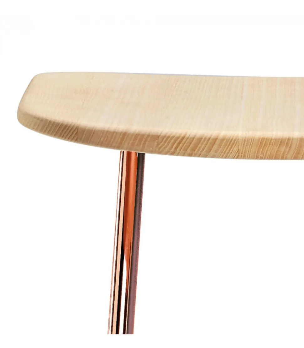 Sgabello In Tondino Di Acciaio Colorato