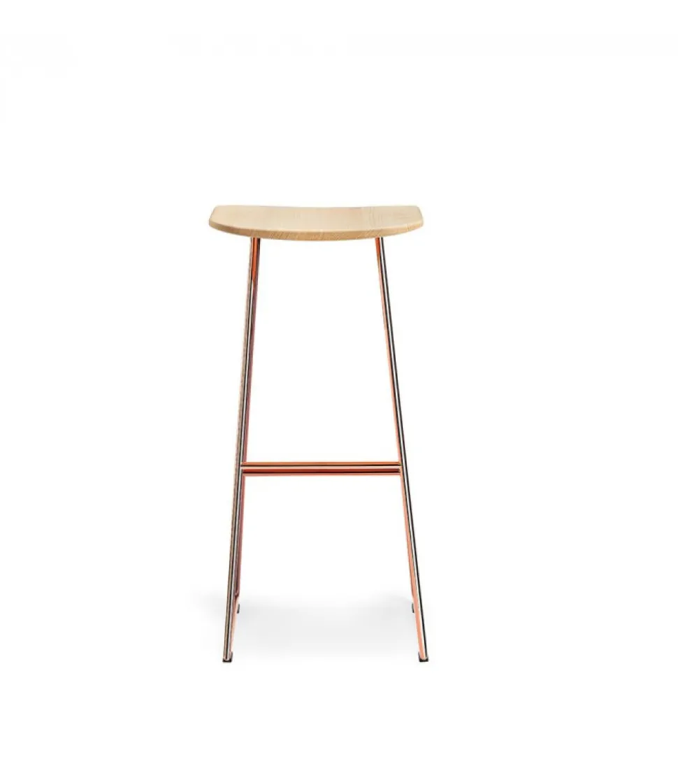 Sgabello In Tondino Di Acciaio Colorato