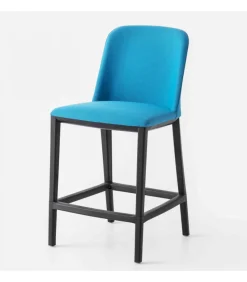 Sgabello Manaa St S Con Seduta Imbottita E Rivestita.