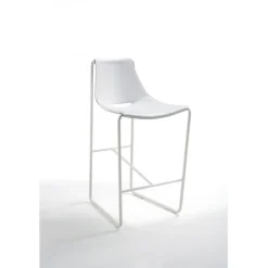 Sgabello Metallo E Cuoio Apelle Sg