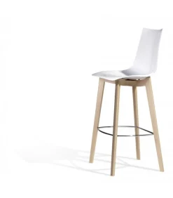 Sgabello Natural Zebra Di Scab, Disponibile In Due Dimensioni, Adatto A Spazi Privati E Contract.