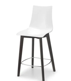 Sgabello Natural Zebra Di Scab, Disponibile In Due Dimensioni, Adatto A Spazi Privati E Contract.