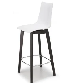 Sgabello Natural Zebra Di Scab, Disponibile In Due Dimensioni, Adatto A Spazi Privati E Contract.