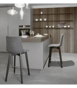 Sgabello Natural Zebra Pop, Scegli Tu Altezza, Tessuto E Colore, Della Scocca E Delle Gambe.