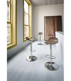 Sgabello Regolabile Alhambra 97Av Con Base Cromata