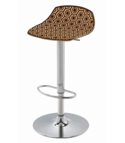 Sgabello Regolabile Alhambra 97Av Con Base Cromata