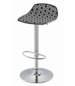 Sgabello Regolabile Alhambra 97Av Con Base Cromata