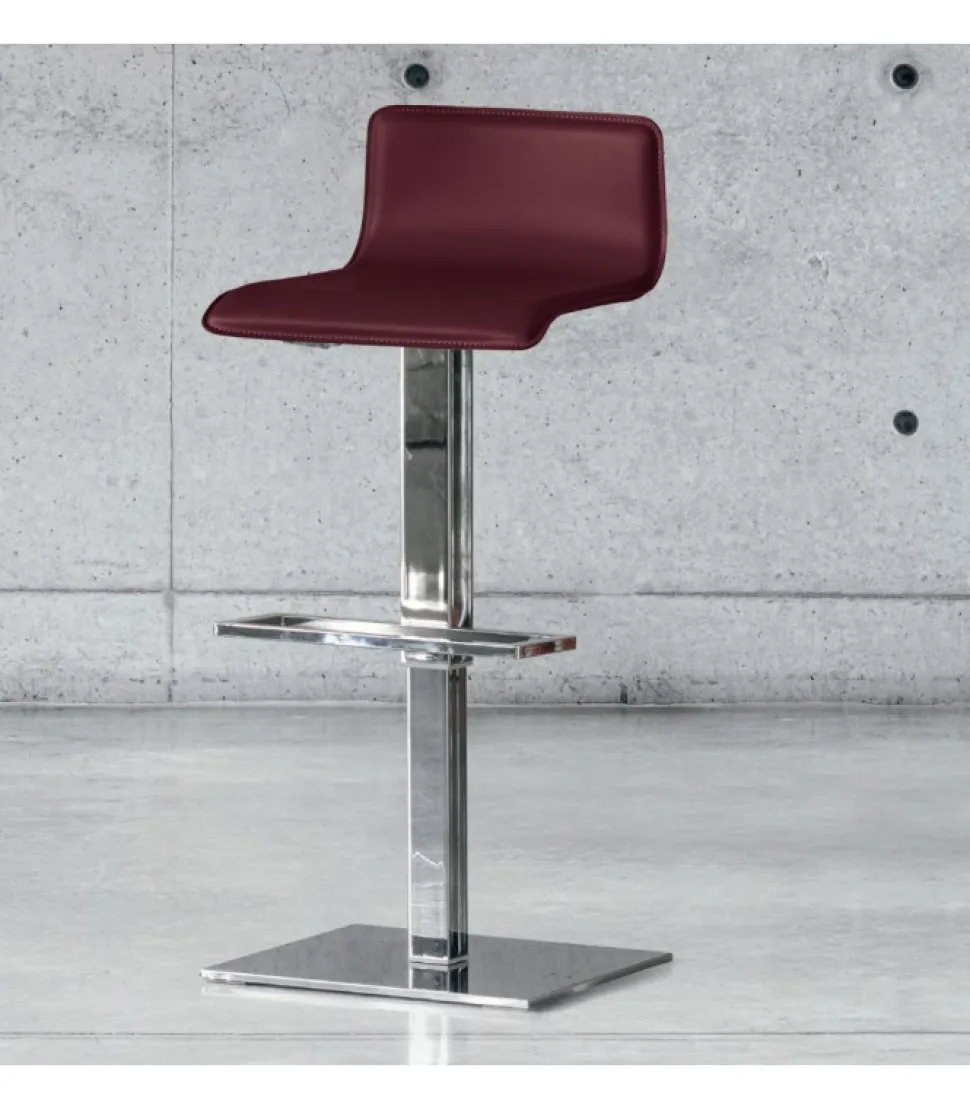 Sgabello Regolabile Campus Air, Base Cromata Piatto Quadro