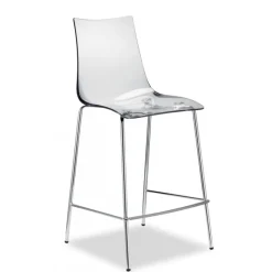 Sgabello Zebra Di Scab, Con Seduta Alta 65 Cm, Ottima Per Ambienti Privati Come La Cucina E Il Soggiorno Di Casa.