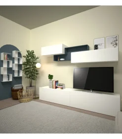 Soggiornocon Libreria In Metallo