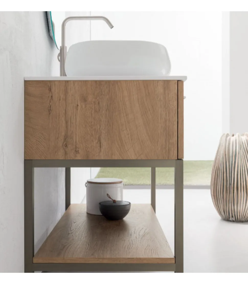 Soluzione Bagno Bd010 Del Gruppo B201, Realizzata In Italia Da Compab.