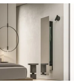 Specchiera Di Design Atena Con Appendiabiti, Santalucia Mobili