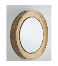 Specchio Con Cuscino Adara Oro D80