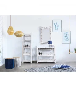 Specchio Sahel Sp Struttura In Rami Di Teak