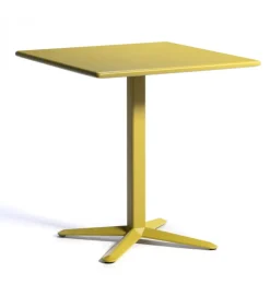 Tavolino Arket Q Con Piano Quadrato In Acciaio.