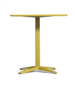 Tavolino Arket Q Con Piano Quadrato In Acciaio.