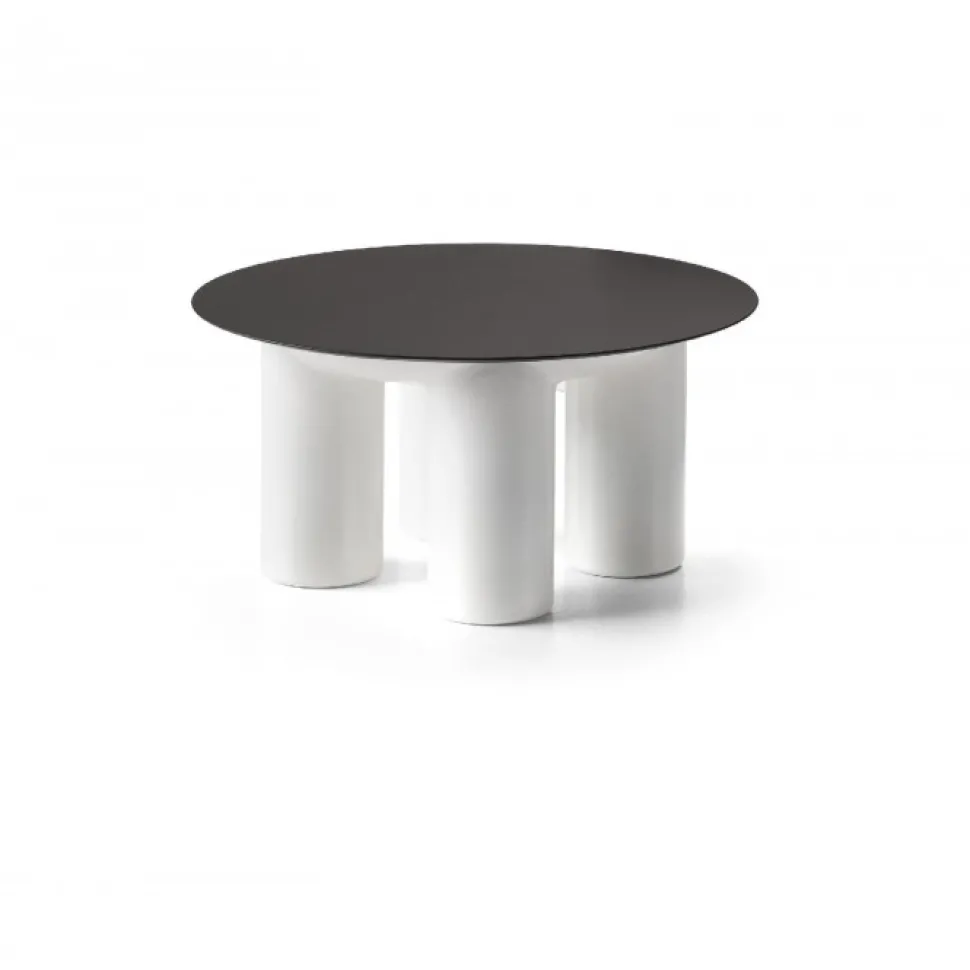 Tavolino Atene Di Plust, In Polietilene Per Indoor E Outdoor, Realizzato In Italia.