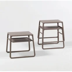 Tavolino Garden Impilabile Pop Colorato Con Vassoio