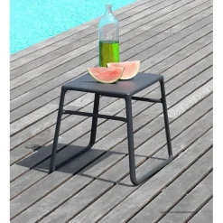 Tavolino Garden Impilabile Pop Colorato Con Vassoio