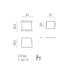 Tavolino Garden Impilabile Pop Colorato Con Vassoio