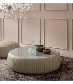 Tavolino Plisse, 100% Made In Italy.