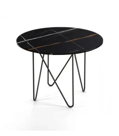 Tavolino Rotondo Shape Acciaio Verniciato A Polveri