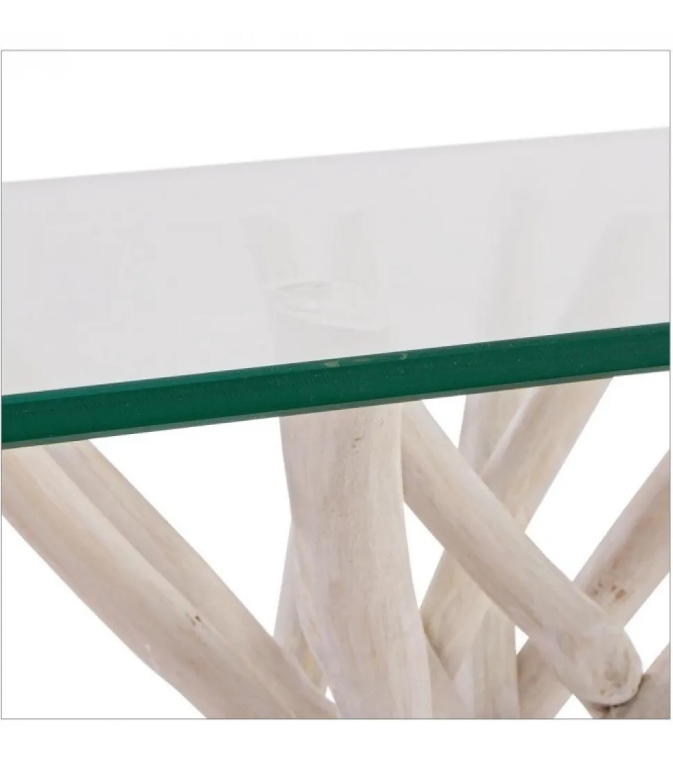 Tavolino Sahel 110 X 60 Struttura In Rami Di Teak