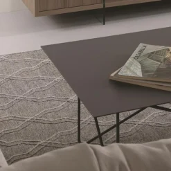 Tavolino Shape Quadrato In Acciaio Disponibile In 2 Larghezze E Altezze