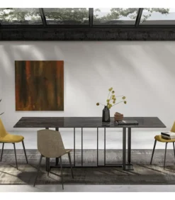 Tavolo Accademia Con Piano Rettangolare.